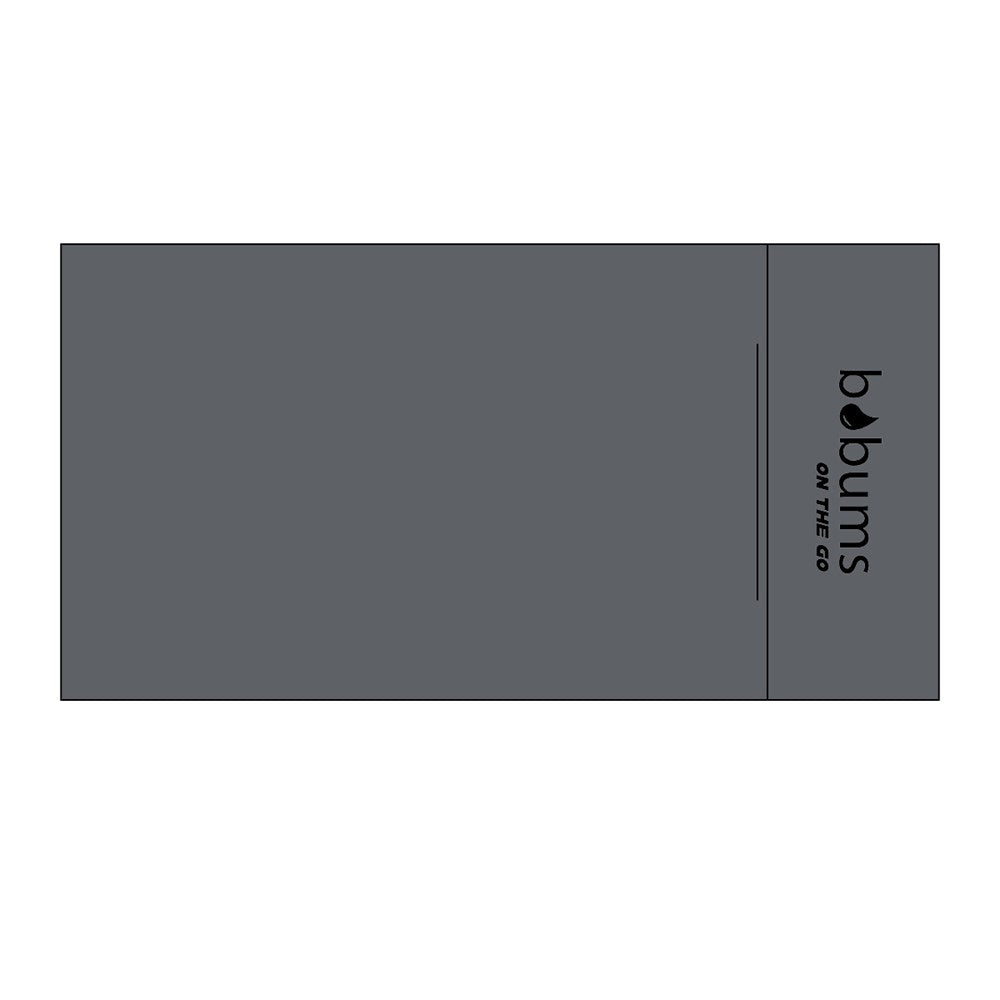 Microfibre Plain XL "On The Go" Towel - Gunmetal