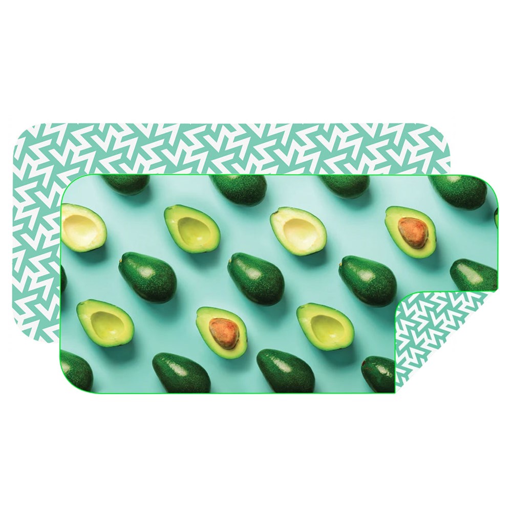 Microfibre Bobums Collection - Double Sided Towel - Avo Slice