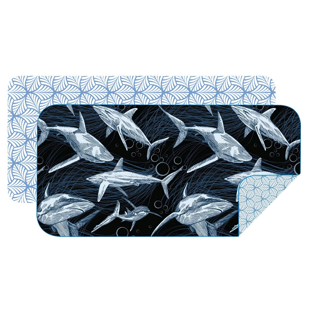 Microfibre Bobums Collection - Double Sided Towel - Shiver of Sharks