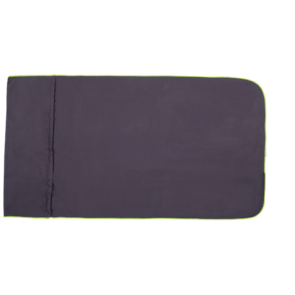 Microfibre Plain Gym Towel with Zip - Gunmetal / Yellow