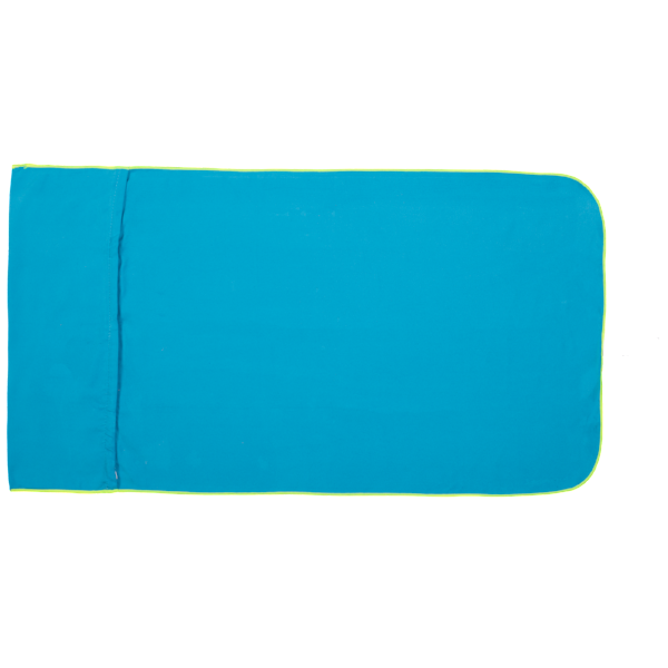 Microfibre Plain Gym Towel with Zip - Seablue / Yellow