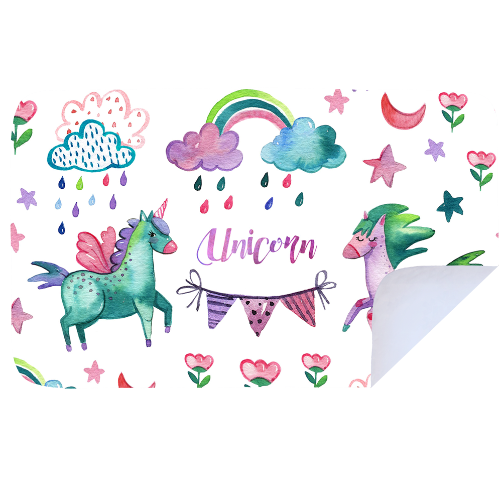 Microfibre XL Printed Towel - Unicorn Rainbow