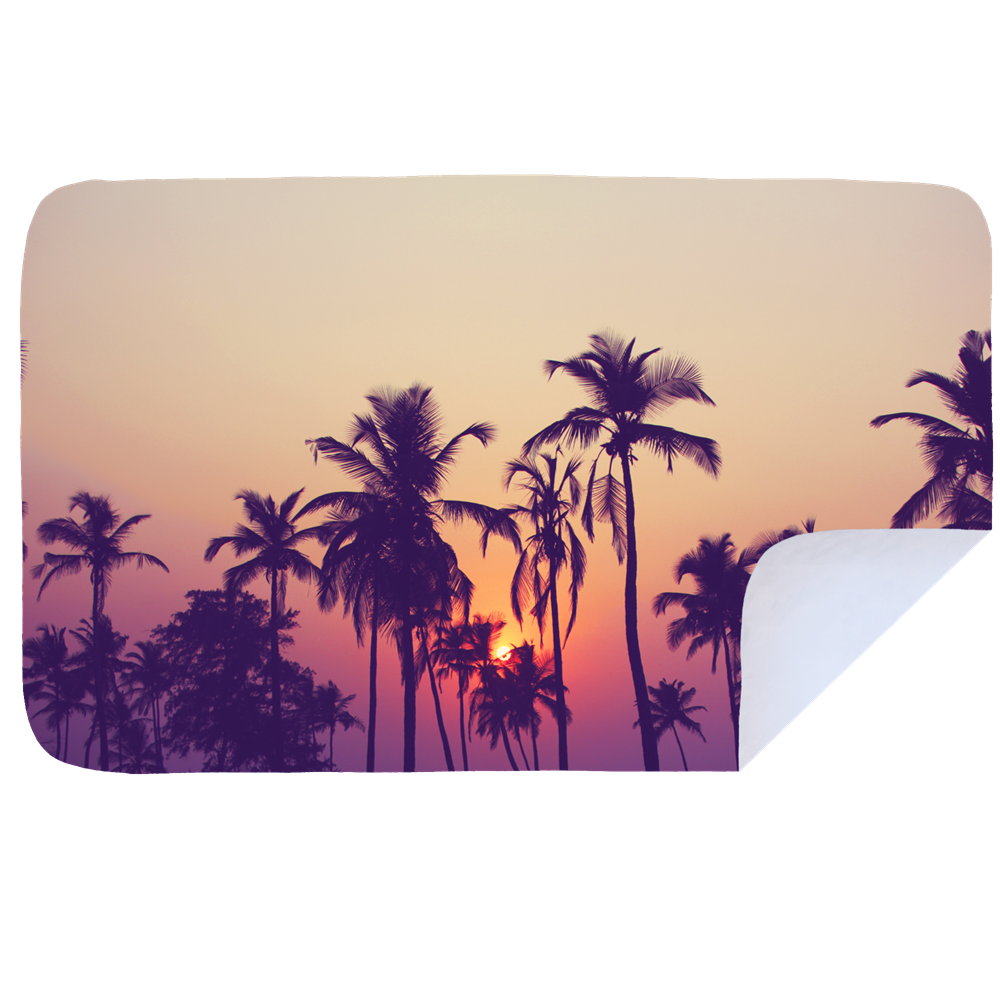 Microfibre XL Printed Towel - Hazy Palm Sunset