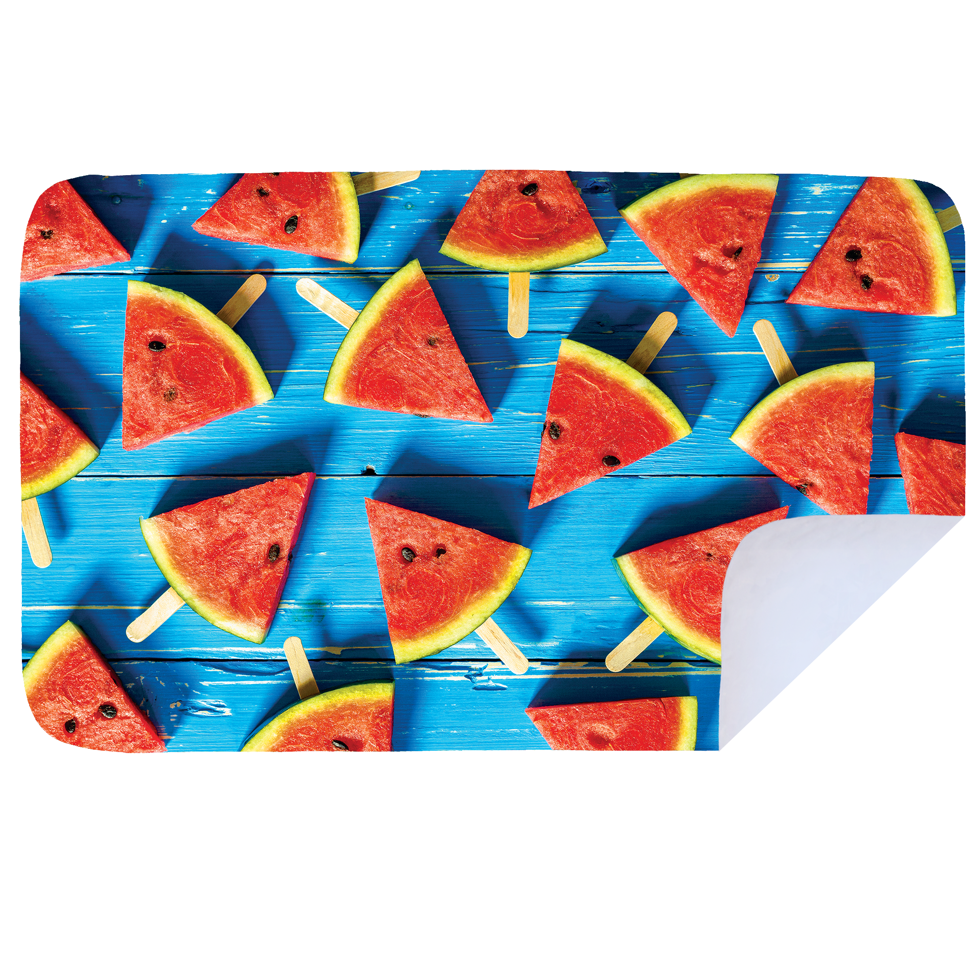 Microfibre XL Printed Towel - Blue Watermelon