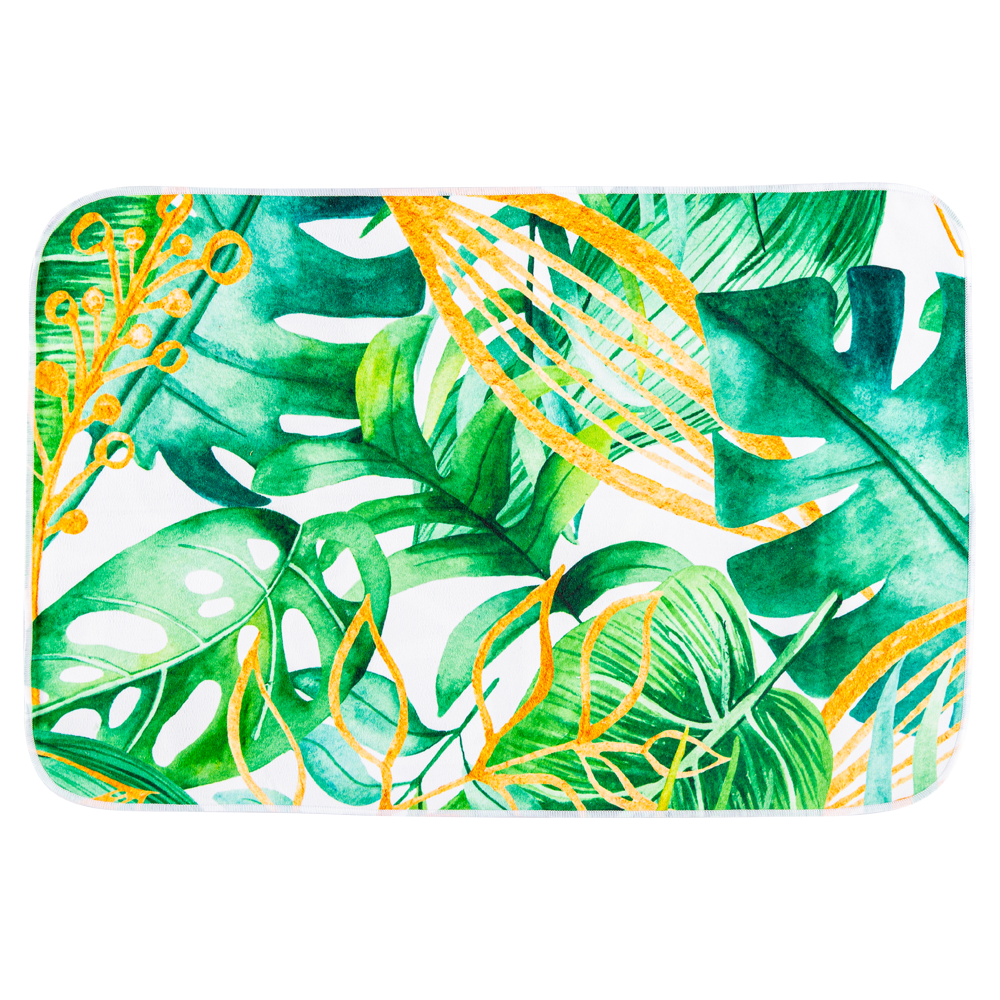 Microfibre Printed Placemats - Double Sided - Green Leaf Jungle
