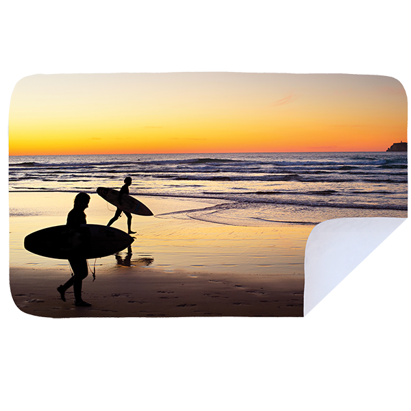 Microfibre XL Printed Towel - Golden surfer