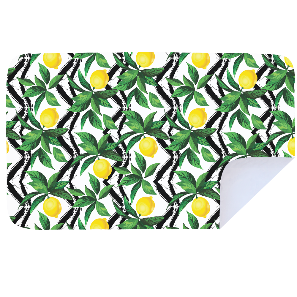 Microfibre XL Printed Towel - Lemon Trellis