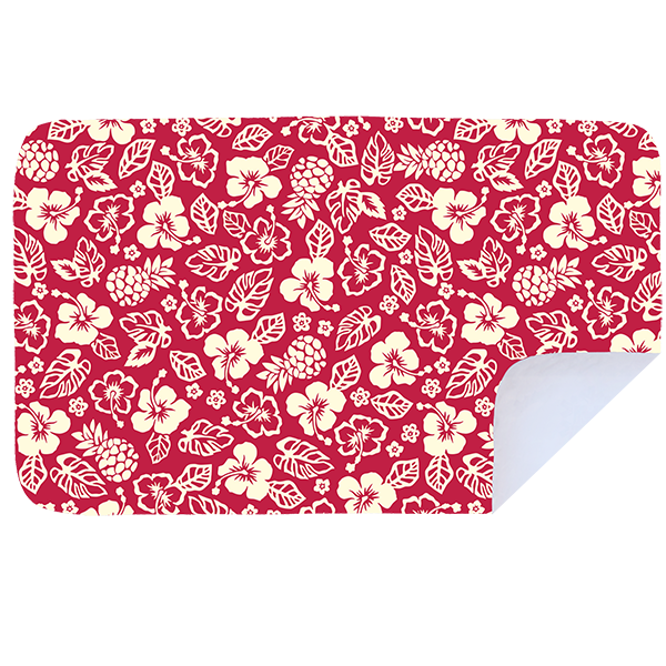 Microfibre XL Printed Towel - Red hibiscus